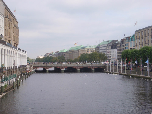 A northwest view over Alter River.